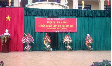 TRƯỜNG PTDTNT THPT HUYỆN MƯỜNG ẢNG KỈ NIỆM 35 NĂM NGÀY NHÀ GIÁO VIỆT NAM (20/11/1982-20/11/2017)  .