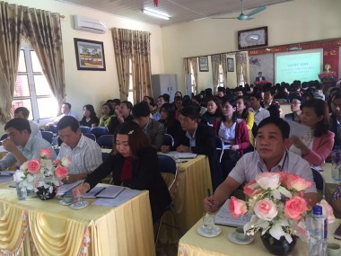 TRƯỜNG PTDTNT THPT HUYỆN MƯỜNG ẢNG THAM GIA HỘI THẢO THI THPT QUỐC GIA 2018, CỤM CHUYÊN MÔN SỐ 3