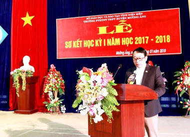 TRƯỜNG DTNT THPT MƯỜNG ẢNG TỔ CHỨC LỄ SƠ KẾT HỌC KÌ I, NĂM HỌC 2017-2018