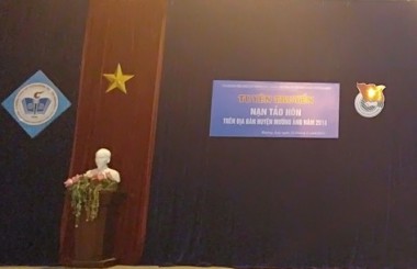 TUYÊN TRUYỀN NẠN TẢO HÔN TRÊN ĐỊA BÀN HUYỆN MƯỜNG ẢNG  NĂM 2018