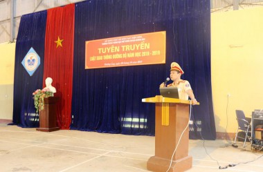 NÂNG CAO NHẬN THỨC PHÁP LUẬT VỀ TRẬT TỰ AN TOÀN GIAO THÔNG ĐƯỜNG BỘ CỦA TRƯỜNG PTDTNT THPT HUYỆN MƯỜNG ẢNG NĂM HỌC 2018 - 2019