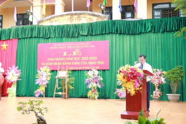TIN NHANH LỄ KHAI GIẢNG NĂM HỌC MỚI 2022-2023 CỦA TRƯỜNG PTDTNT THPT HUYỆN MƯỜNG ẢNG