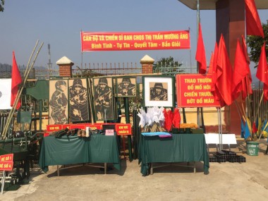 TRƯỜNG PTDTNT THPT HUYỆN MƯỜNG ẢNG THAM GIA LỄ RA QUÂN HUẤN LUYỆN NĂM 2023