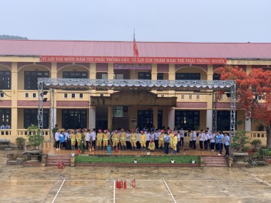 PHÒNG CẢNH SÁT PCCC VÀ CNCH CÔNG AN TỈNH ĐIỆN BIÊN TỔ CHỨC TẬP HUẤN, BỒI DƯỠNG NGHIỆP VỤ PHÒNG CHÁY, CHỮA CHÁY CHO CÁC TRƯỜNG KHỐI THPT TRÊN ĐỊA BÀN HUYỆN MƯỜNG ẢNG