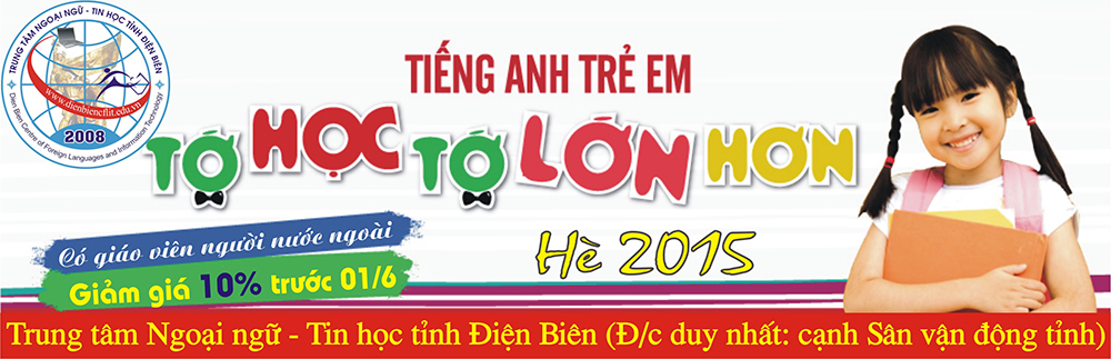 Tuyển sinh tiếng Anh - Hè 2015