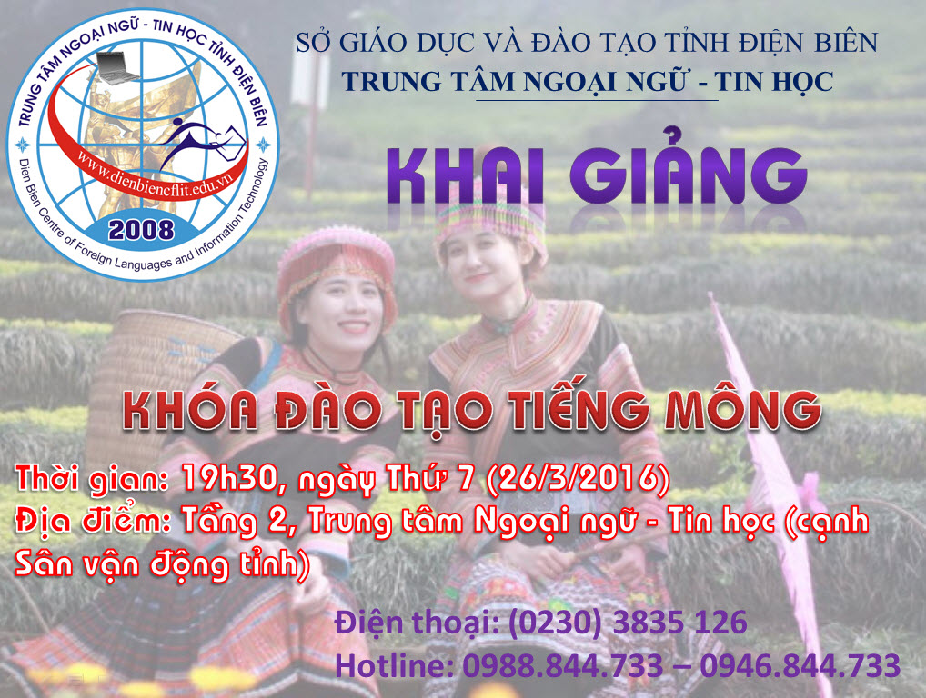 Khai giảng khóa đào tạo tiếng dân tộc Mông tại Trung tâm Ngoại ngữ - Tin học