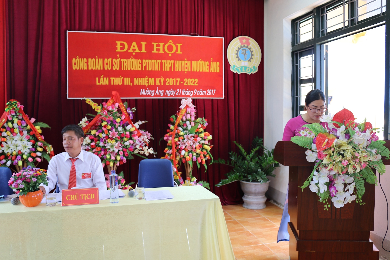 ĐẠI HỘI CÔNG ĐOÀN CƠ SỞ TRƯỜNG PTDTNT THPT HUYỆN MƯỜNG ẢNG, LẦN THỨ III, NHIỆM KỲ 2017-2022